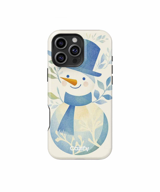 Charming Snowman Smiling in Winter Wonderland iPhone case Case Cazify - Delivery Canada