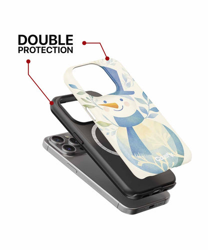 Charming Snowman Smiling in Winter Wonderland iPhone case Case Cazify - Delivery Canada