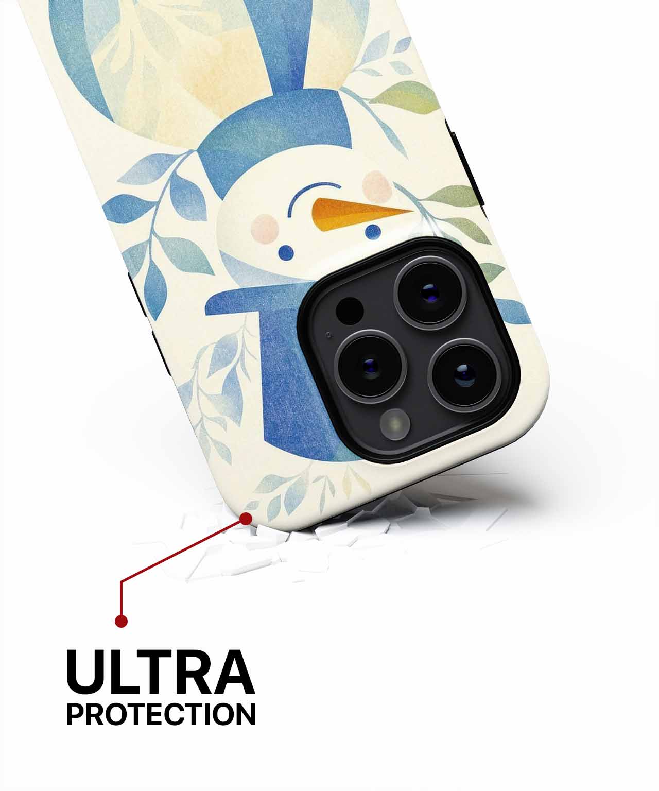 Charming Snowman Smiling in Winter Wonderland iPhone case Case Cazify - Delivery Canada