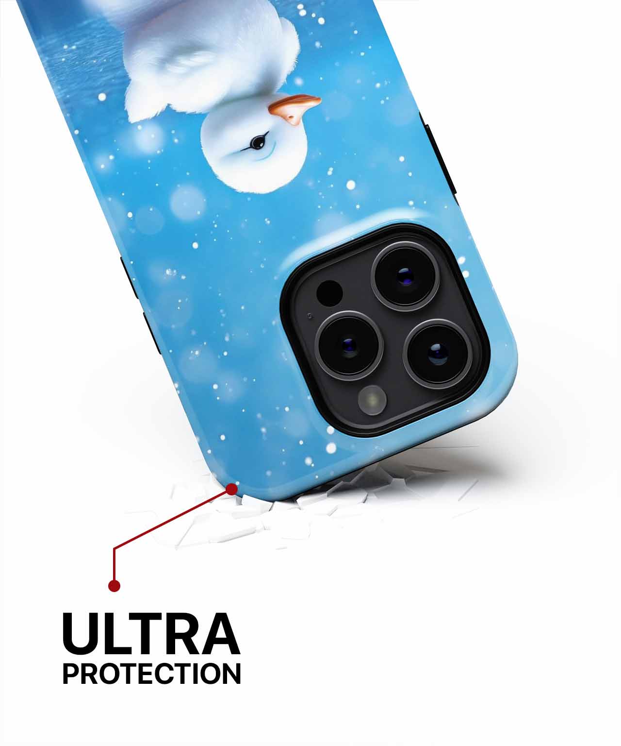 Charming Snowy Duckling on Ice iPhone case Case Cazify - Delivery Canada