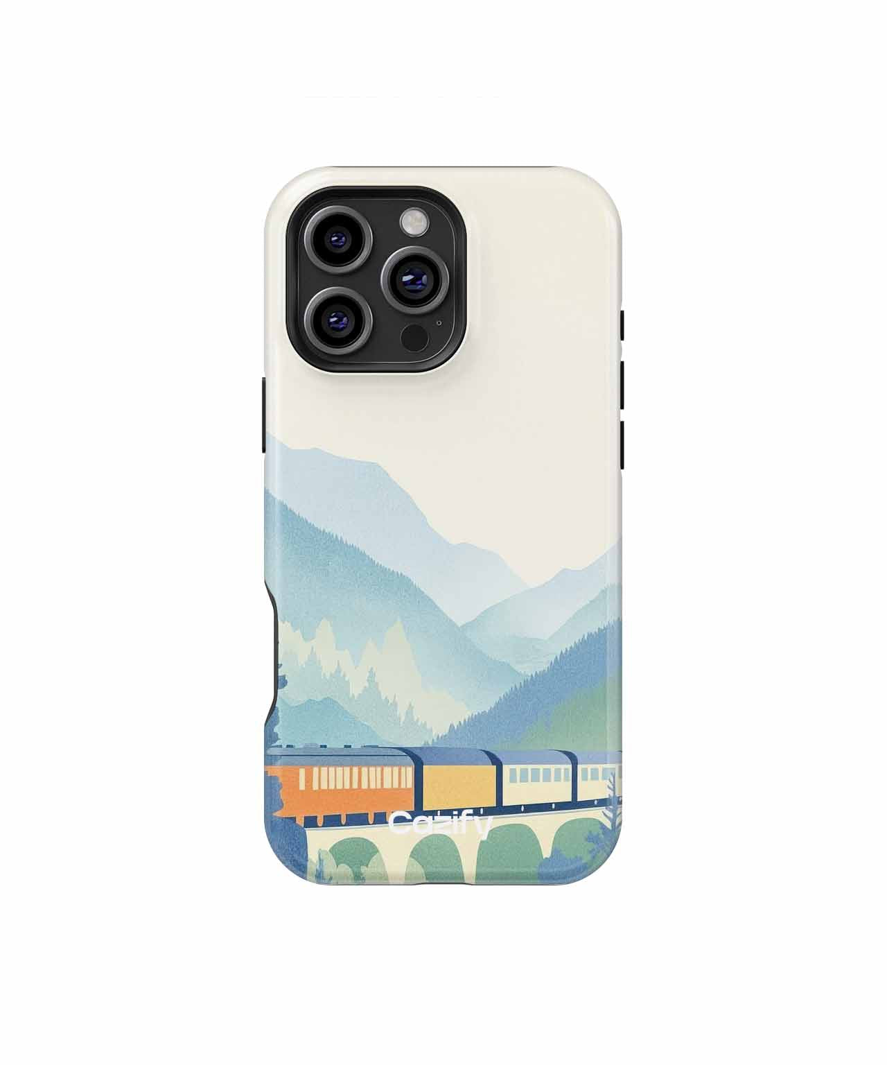 Charming Train Adventure Through Mountains iPhone case Case Cazify - Delivery Canada