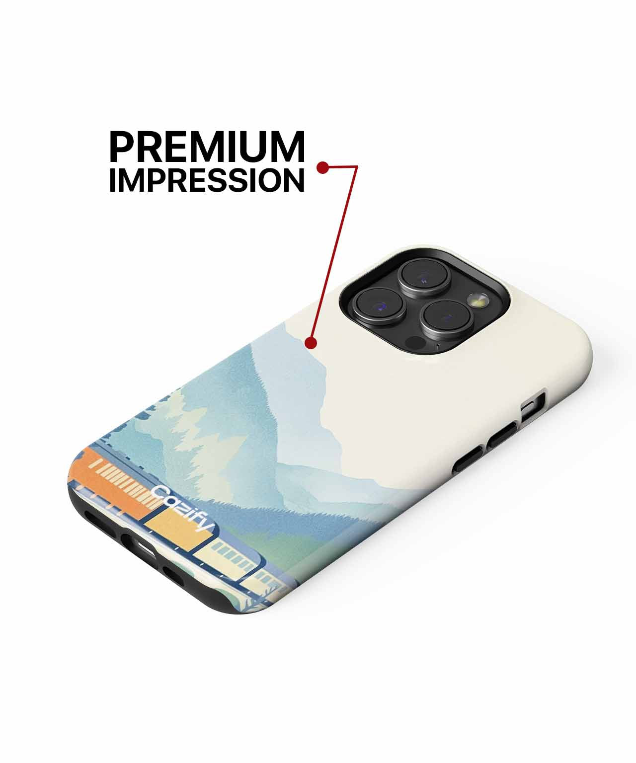 Charming Train Adventure Through Mountains iPhone case Case Cazify - Delivery Canada