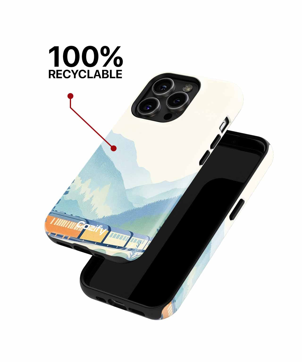 Charming Train Adventure Through Mountains iPhone case Case Cazify - Delivery Canada