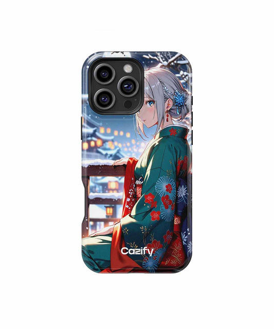 Charming Winter Night in a Kimono iPhone case Case Cazify - Delivery Canada