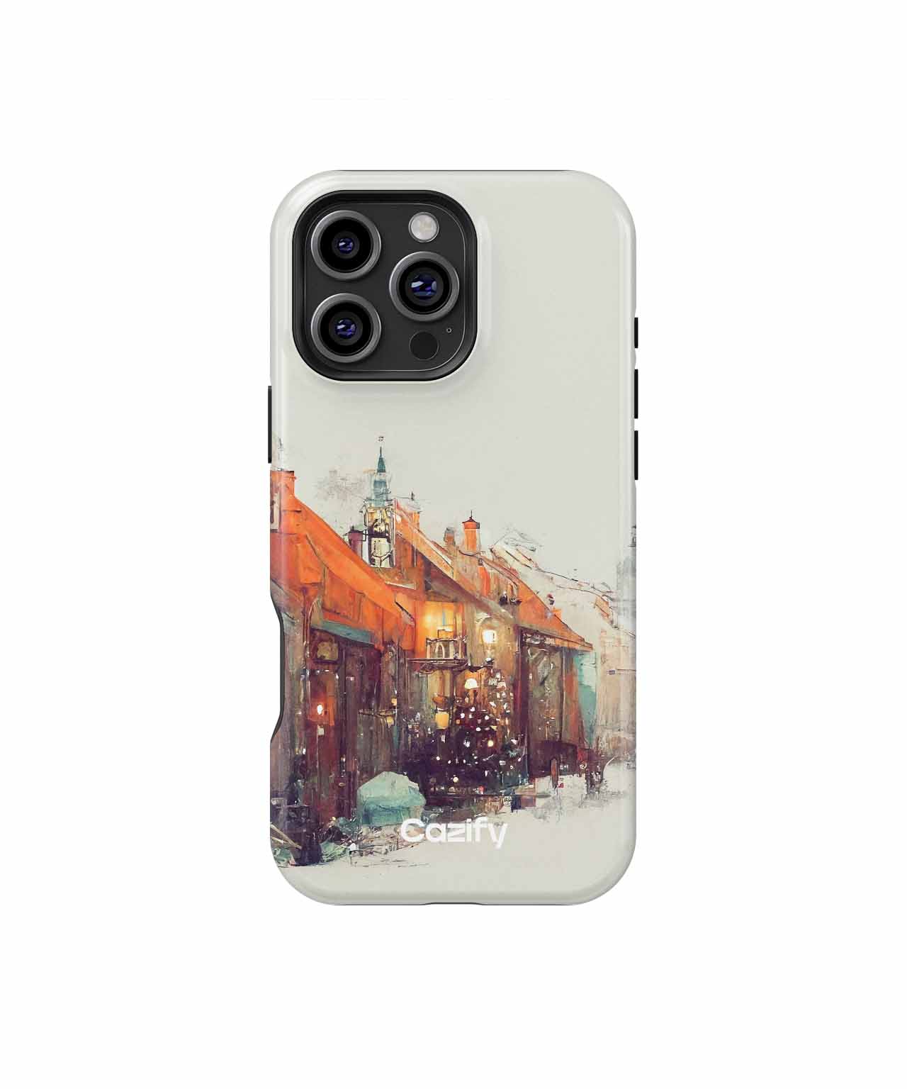 Charming Winter Village with Twinkling Lights iPhone case Case Cazify - Delivery Canada