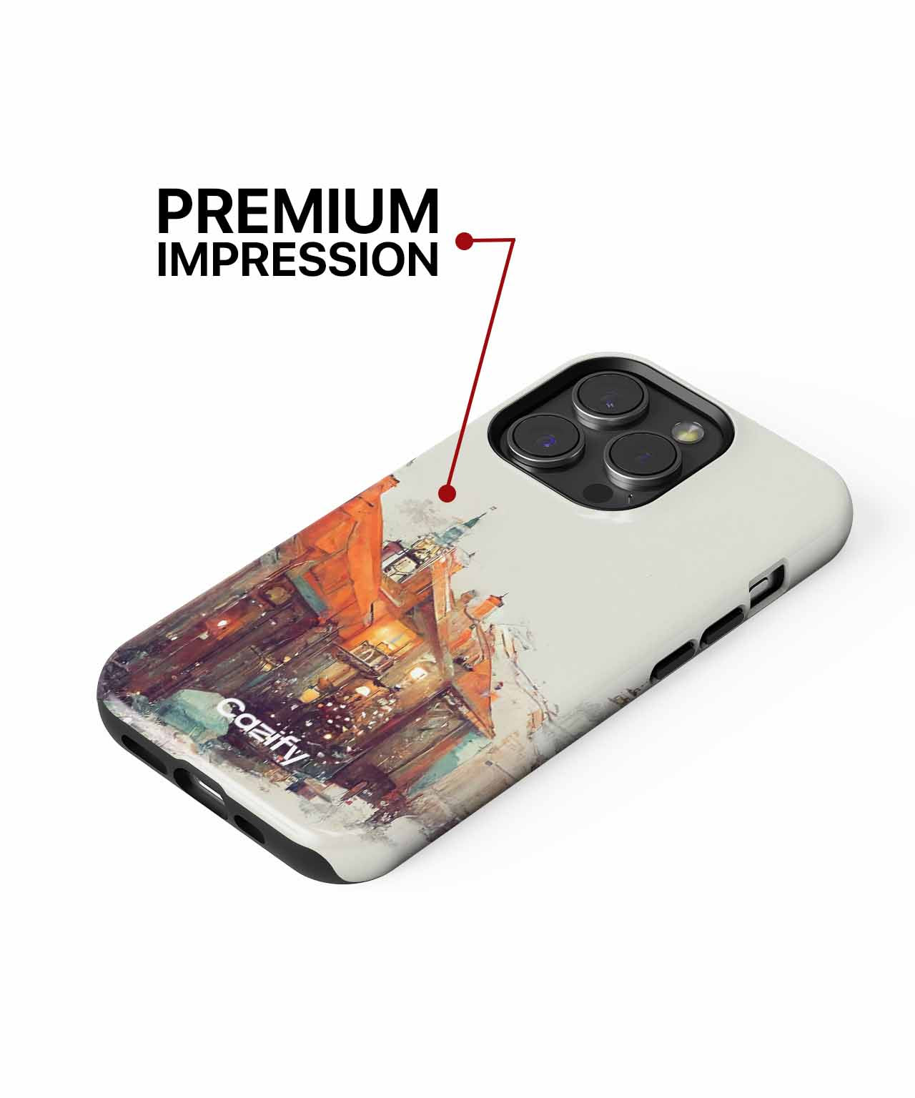 Charming Winter Village with Twinkling Lights iPhone case Case Cazify - Delivery Canada