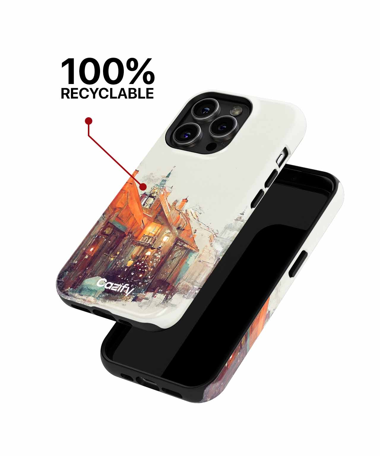 Charming Winter Village with Twinkling Lights iPhone case Case Cazify - Delivery Canada