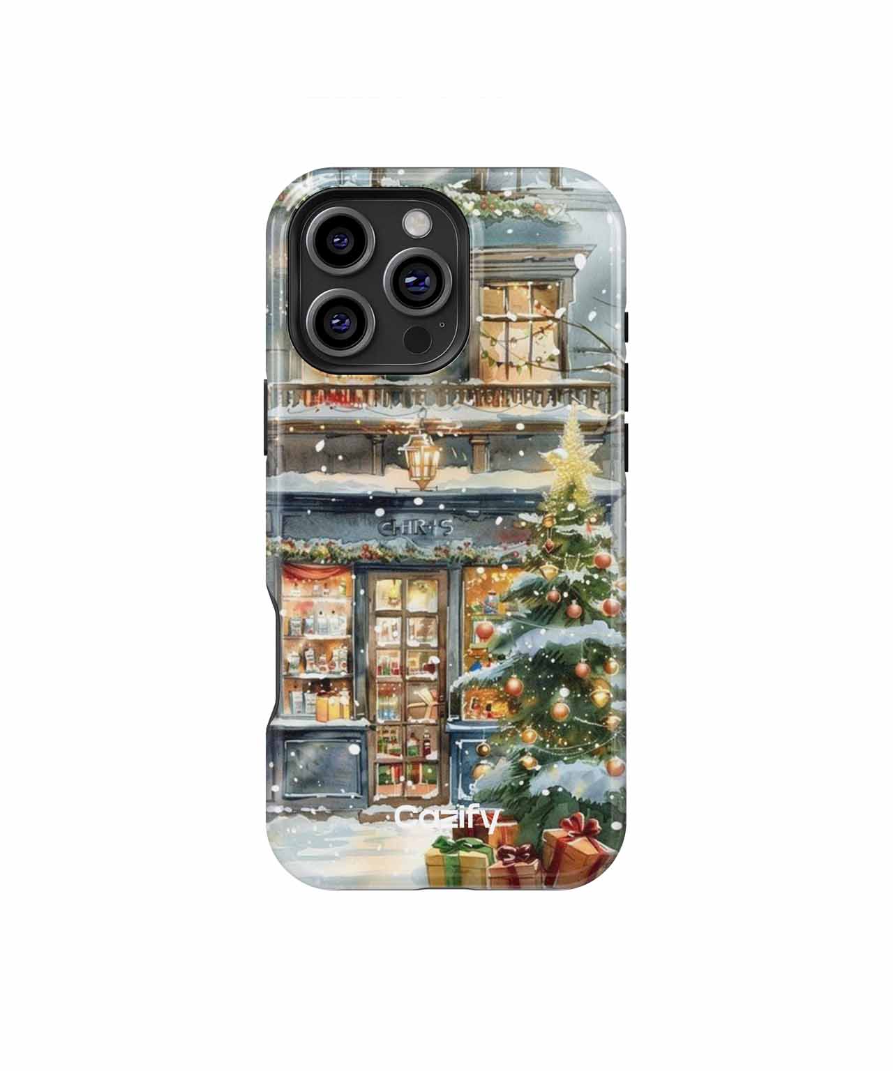 Charming Winter Wonderland Storefront iPhone case Case Cazify - Delivery Canada