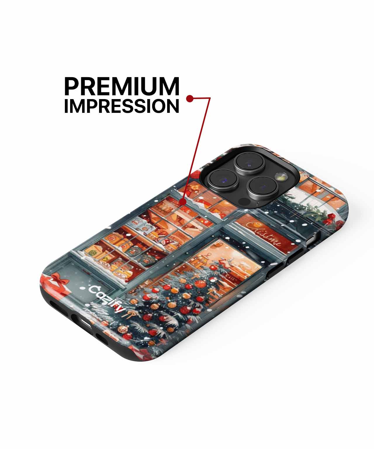 Charming Winter Wonderland with Festive Cheer iPhone case Case Cazify - Delivery Canada