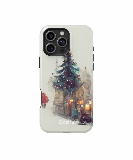 Charming Winter Wonderland with Festive Cheer iPhone case Case Cazify - Delivery Canada