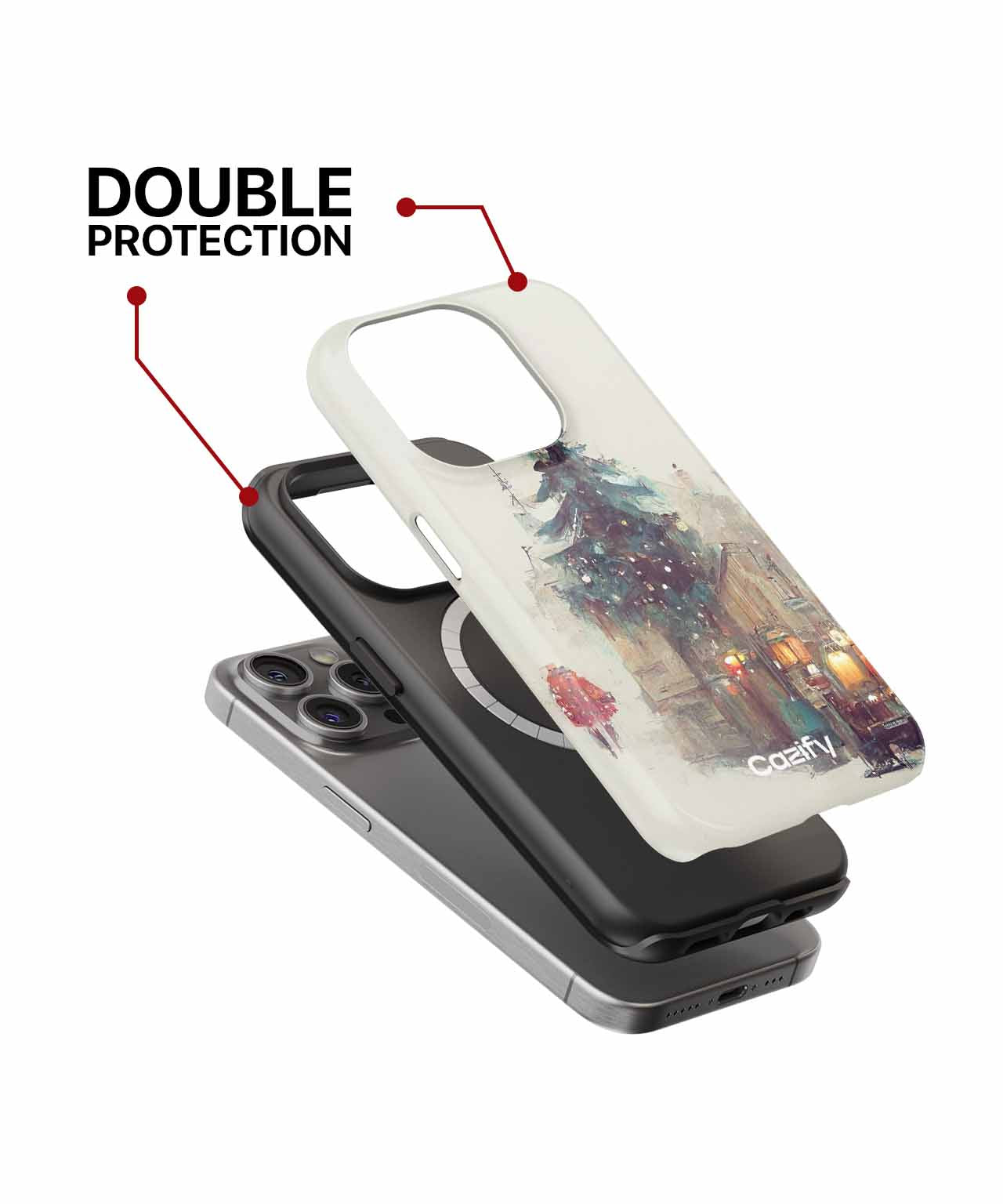 Charming Winter Wonderland with Festive Cheer iPhone case Case Cazify - Delivery Canada