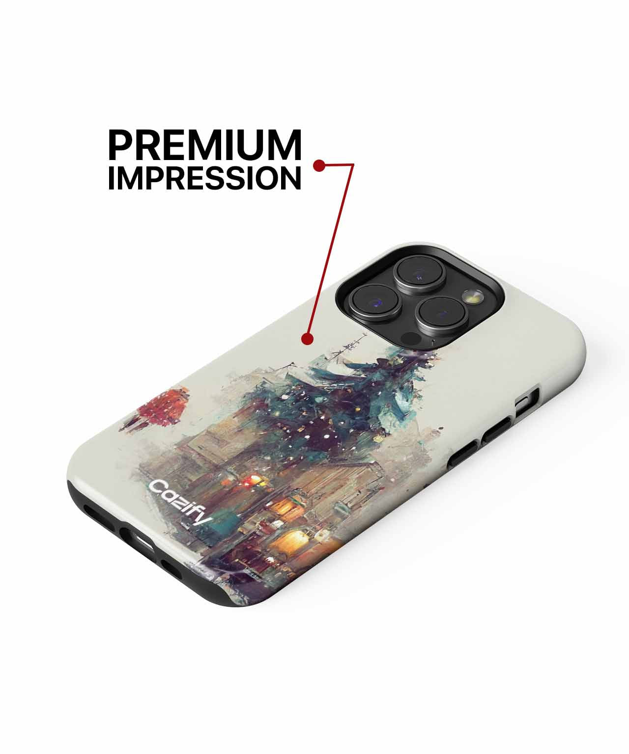 Charming Winter Wonderland with Festive Cheer iPhone case Case Cazify - Delivery Canada