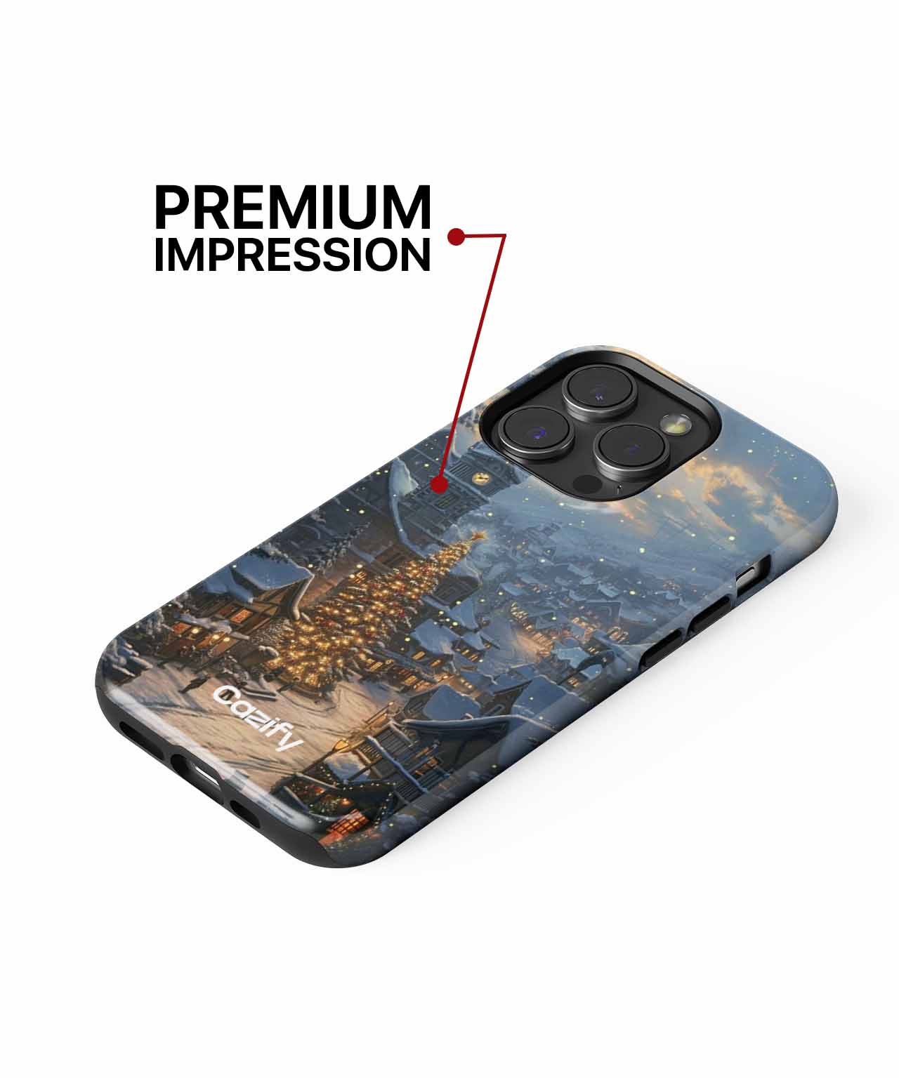 Charming Winter Wonderland with Twinkling Lights iPhone case Case Cazify - Delivery Canada