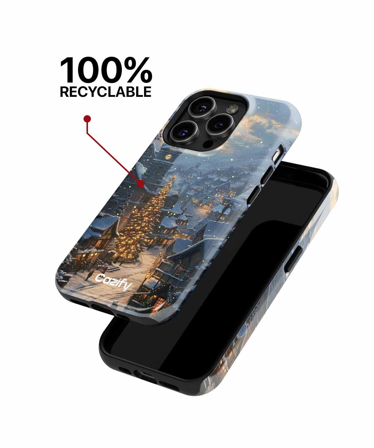 Charming Winter Wonderland with Twinkling Lights iPhone case Case Cazify - Delivery Canada