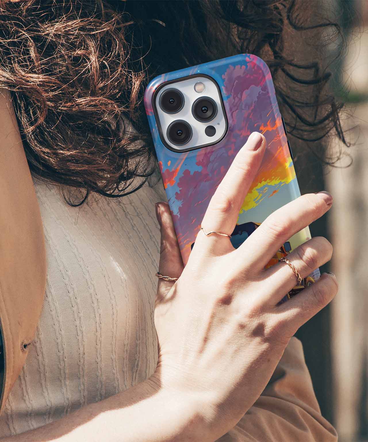Chasing Magical Sunsets on a Jeep iPhone case Case Cazify - Delivery Canada