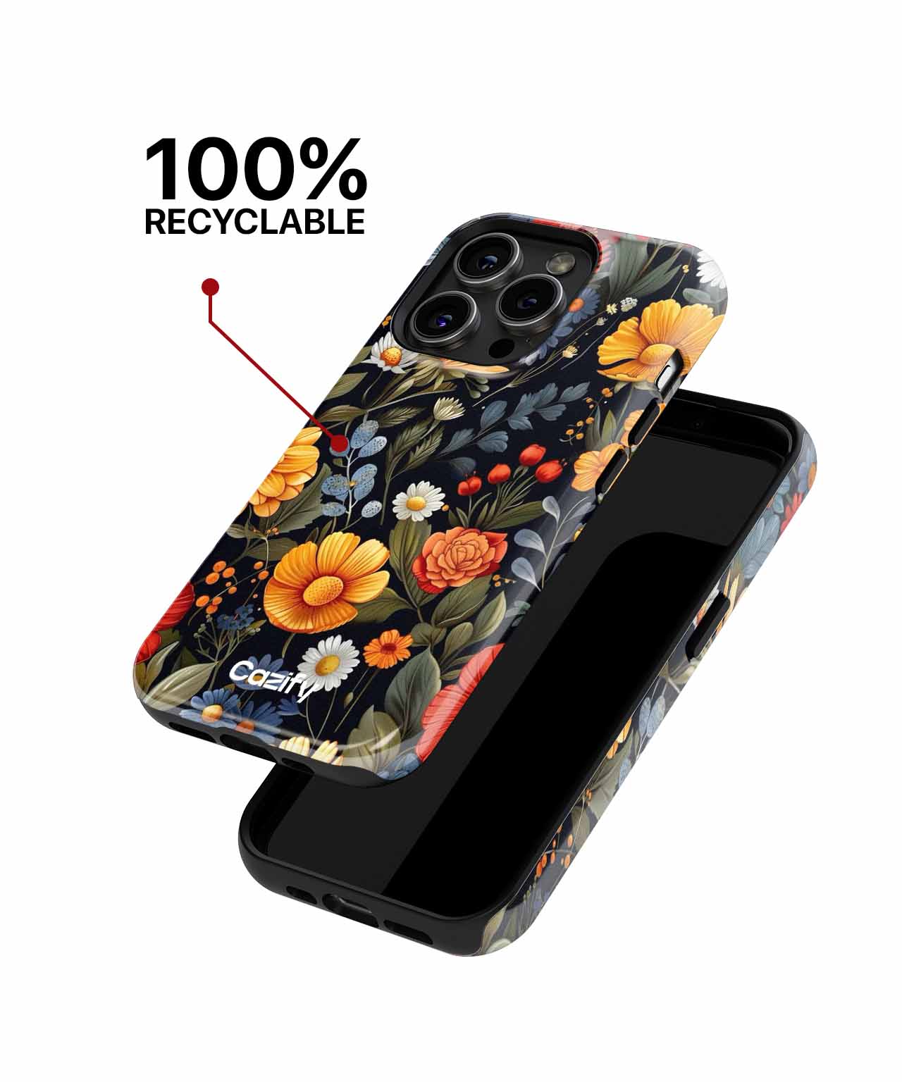 Cheerful Blooming Garden Delight iPhone case Case Cazify - Delivery Canada