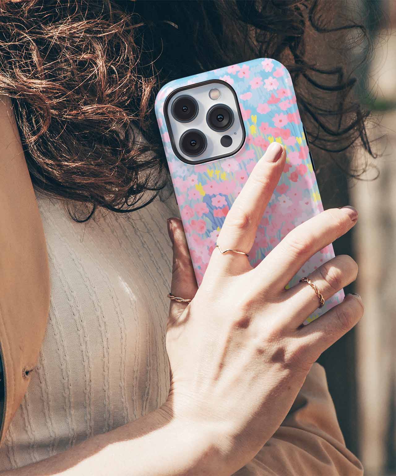Cheerful Blooming Garden of Happiness iPhone case Case Cazify - Delivery Canada