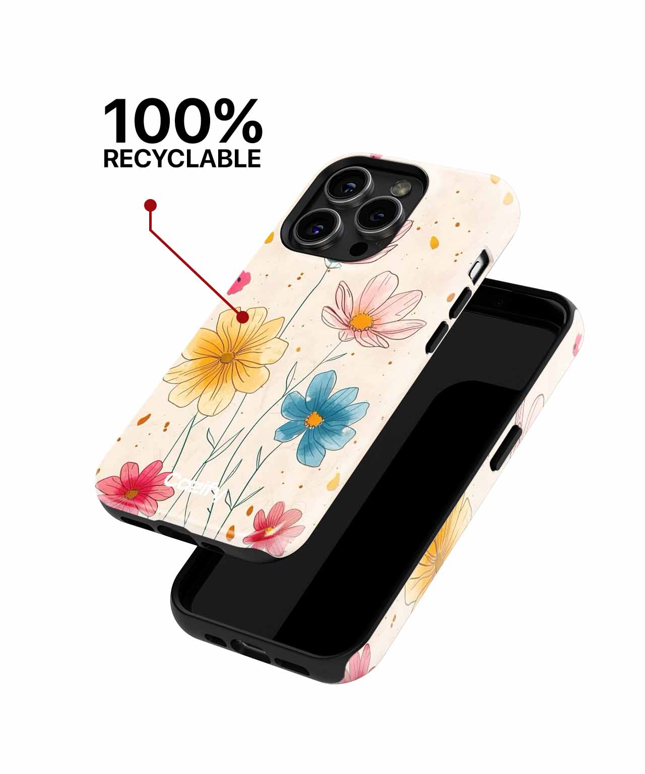 Cheerful Blossoms Dancing in the Breeze iPhone case Case Cazify - Delivery Canada
