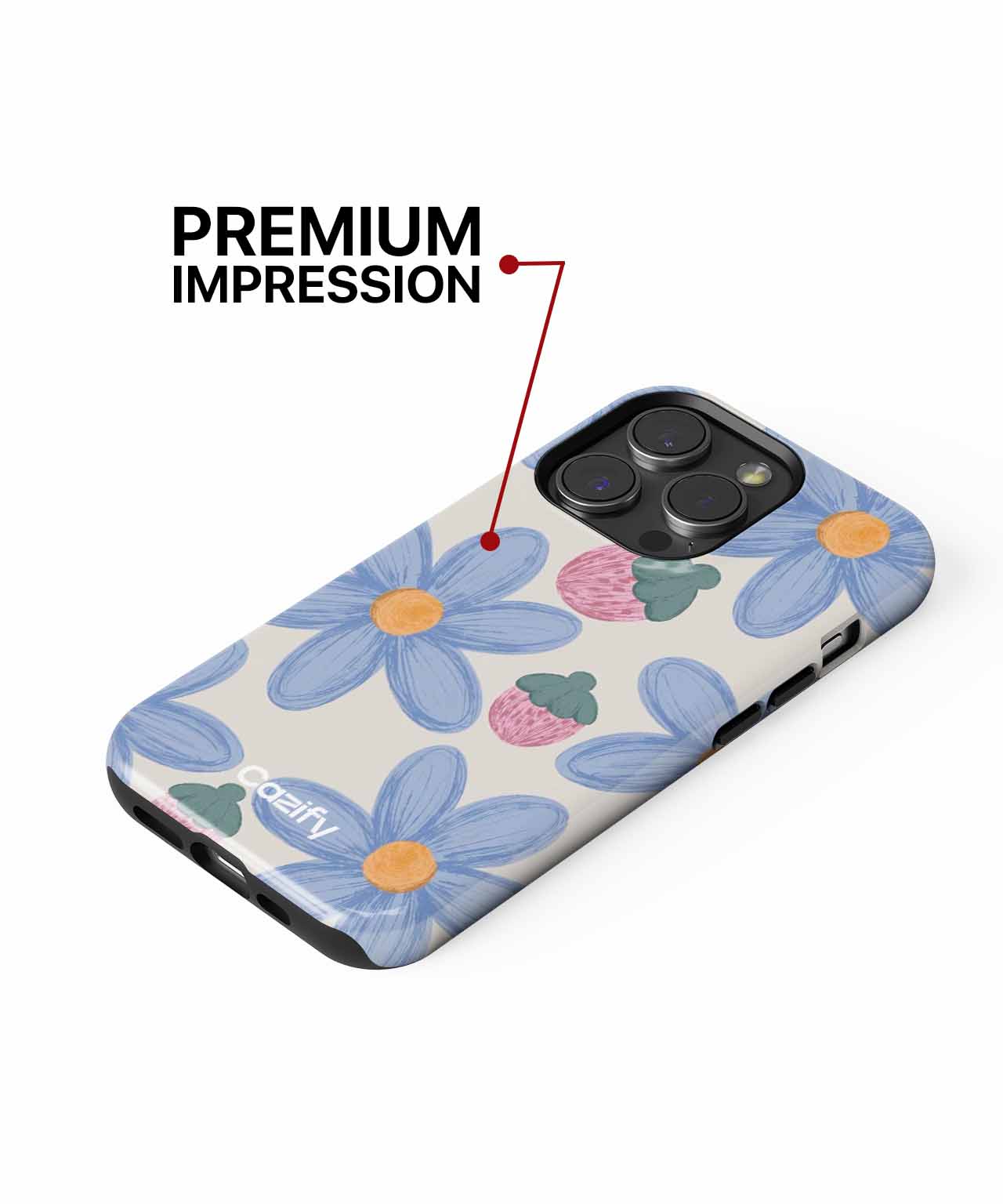Cheerful Blossoms with Sweet Treats iPhone case Case Cazify - Delivery Canada