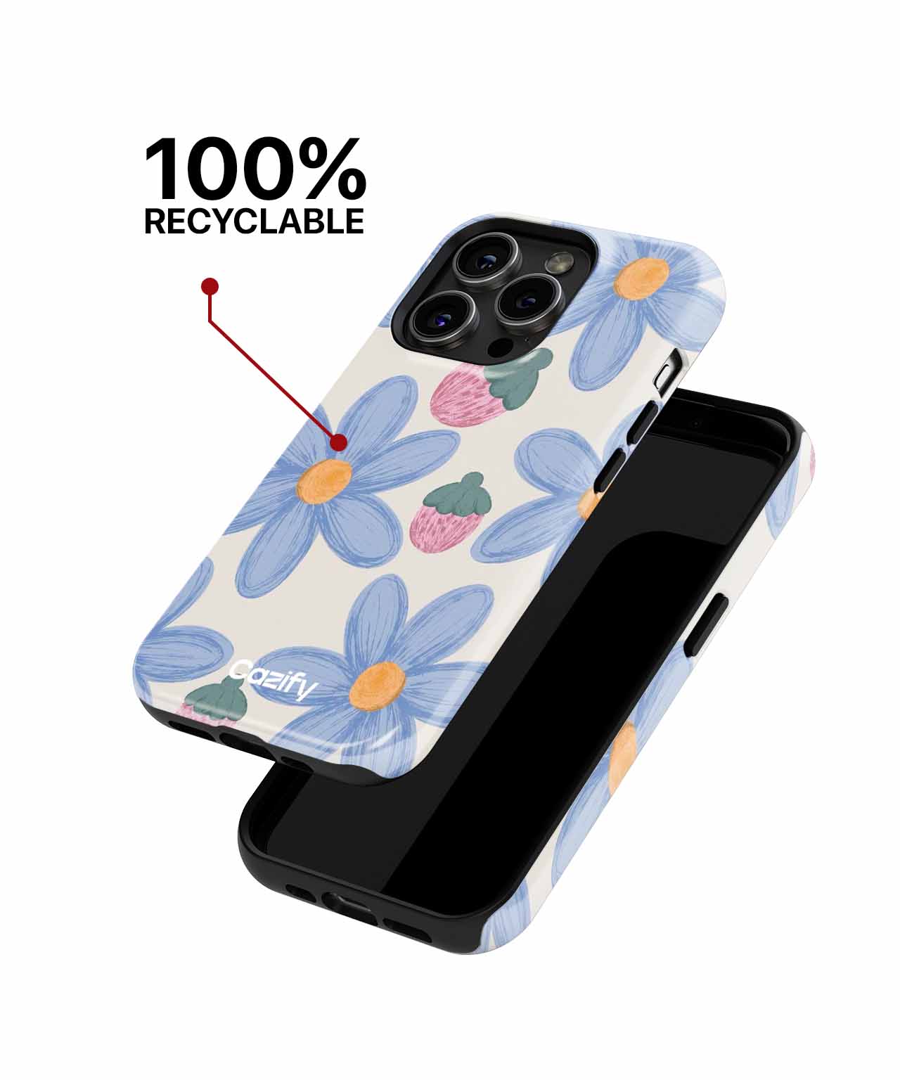 Cheerful Blossoms with Sweet Treats iPhone case Case Cazify - Delivery Canada