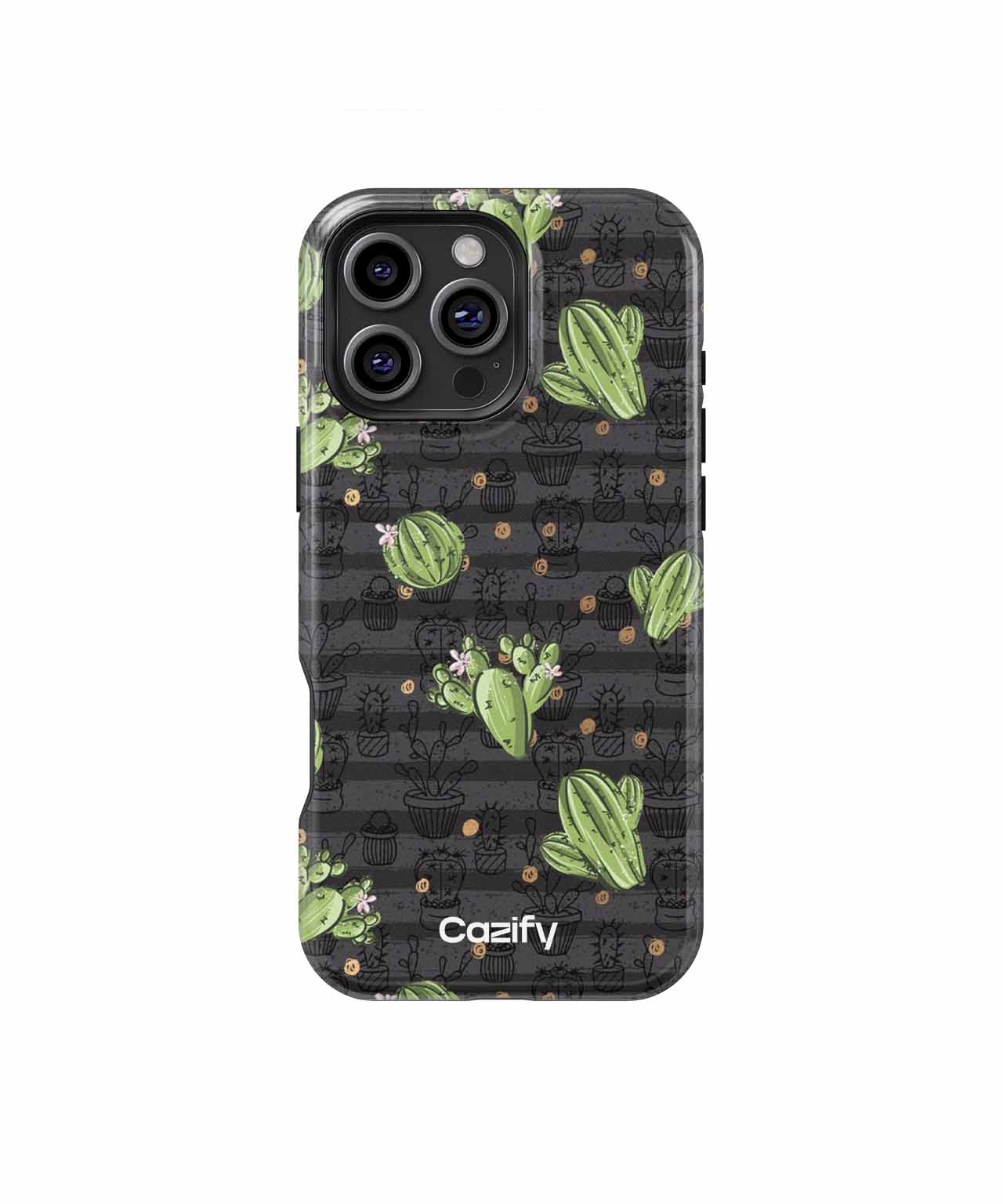 Cheerful Cacti Dancing in the Desert iPhone case Case Cazify - Delivery Canada