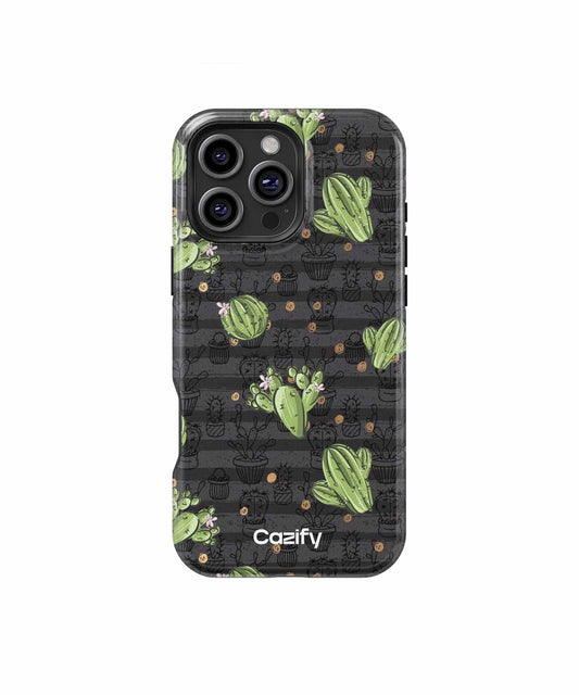 Cheerful Cacti Dancing in the Desert iPhone case Case Cazify - Delivery Canada