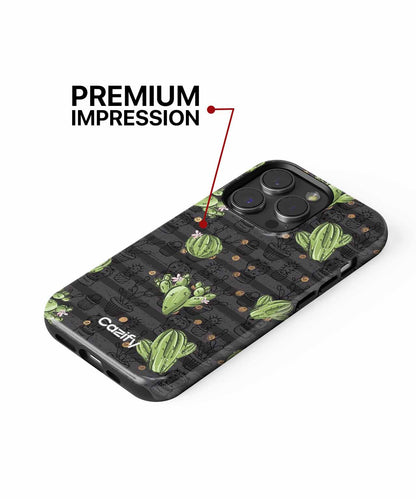 Cheerful Cacti Dancing in the Desert iPhone case Case Cazify - Delivery Canada