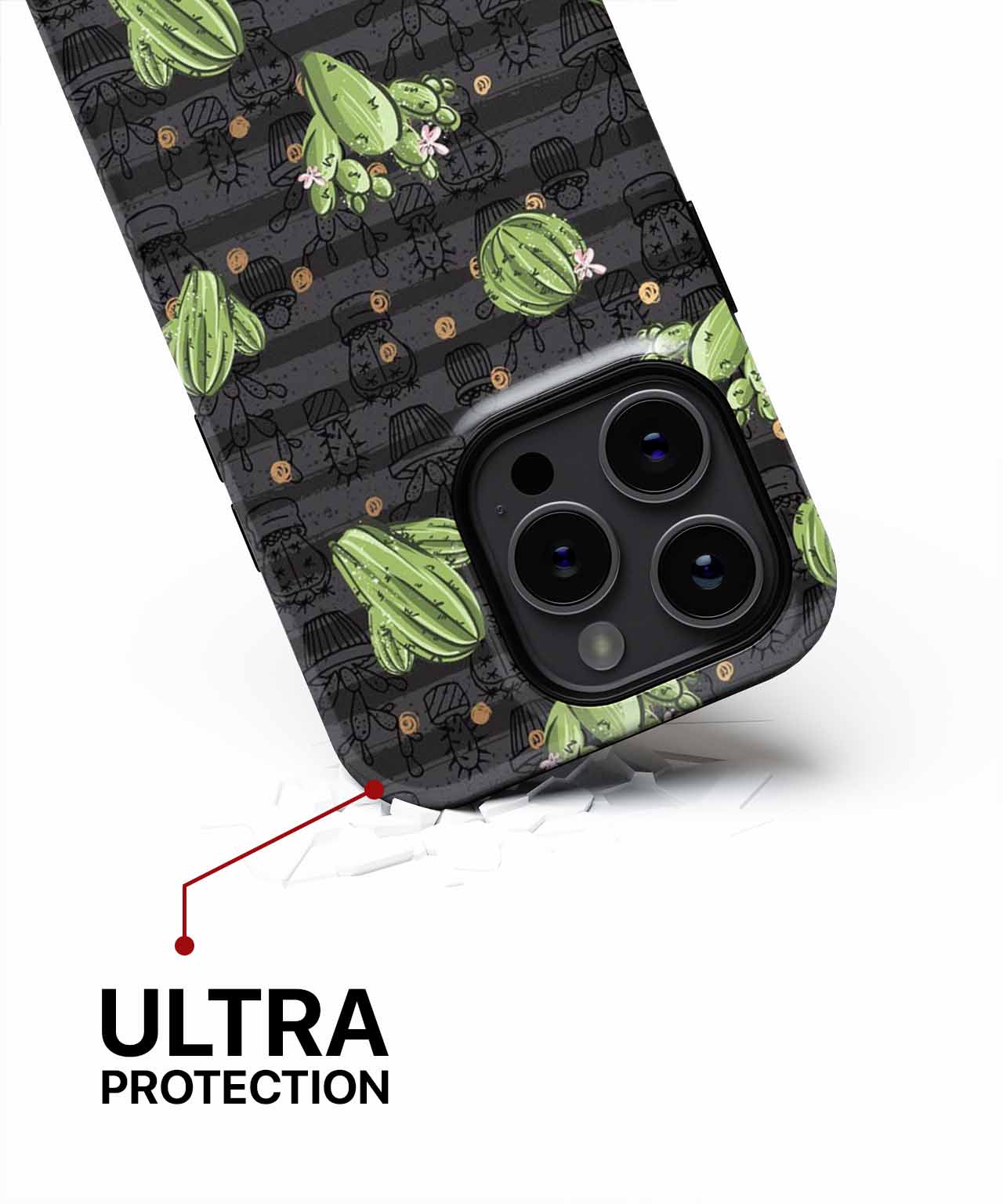 Cheerful Cacti Dancing in the Desert iPhone case Case Cazify - Delivery Canada