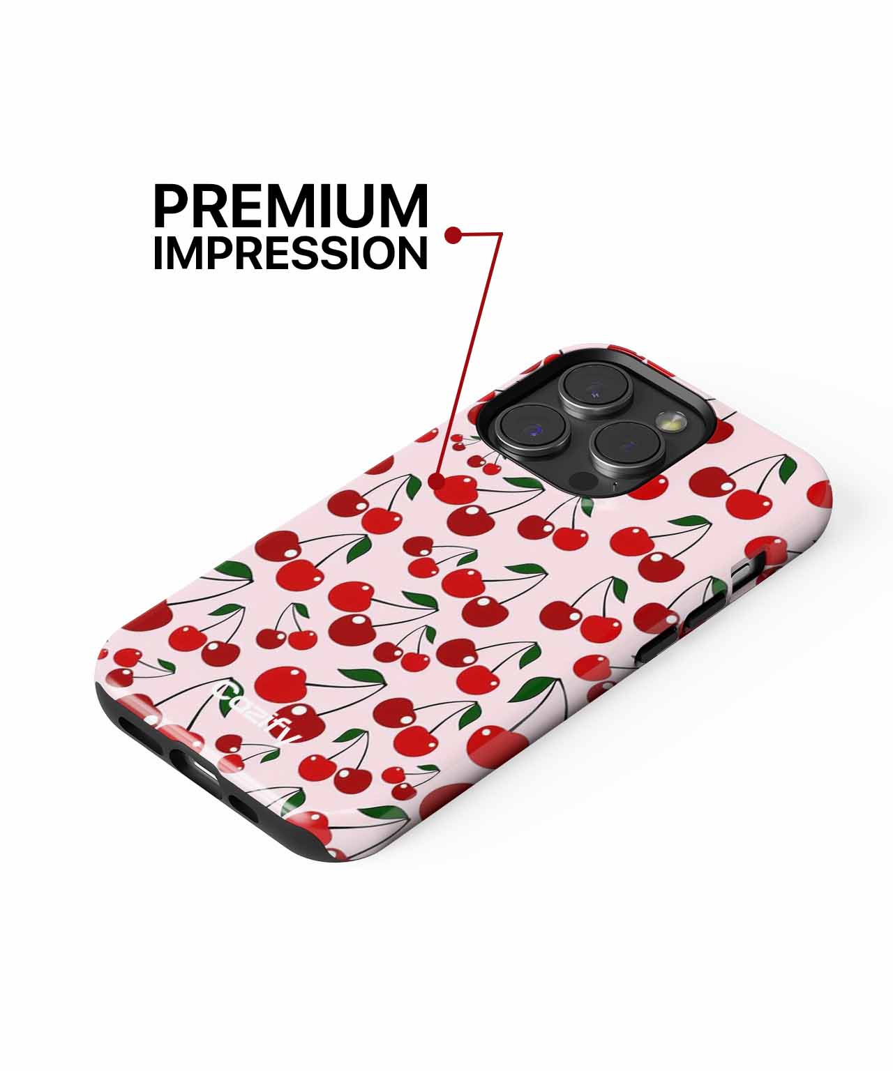 Cheerful Cherry Bliss Pattern iPhone case Case Cazify - Delivery Canada