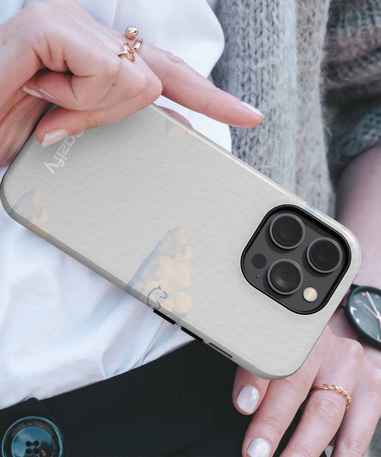 Cheerful Clouds with Smiling Faces iPhone case Case Cazify - Delivery Canada