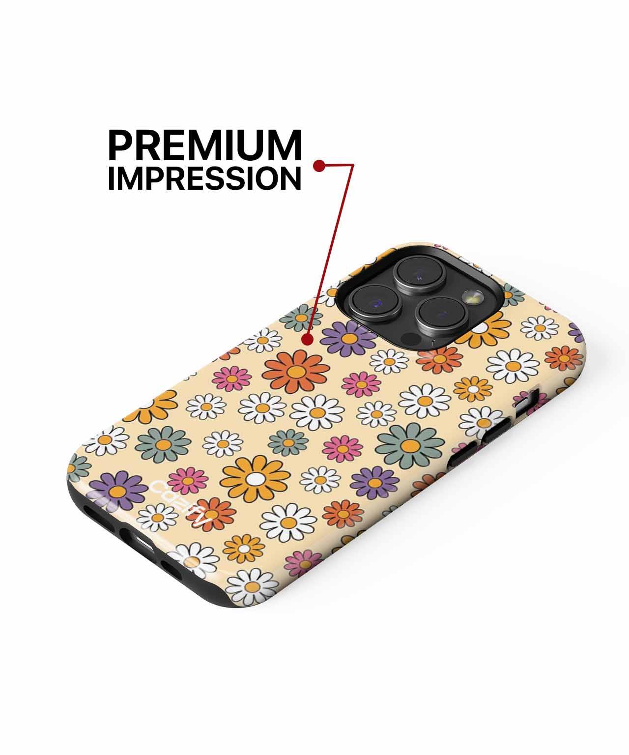 Cheerful Colorful Flower Power Pattern iPhone case Case Cazify - Delivery Canada
