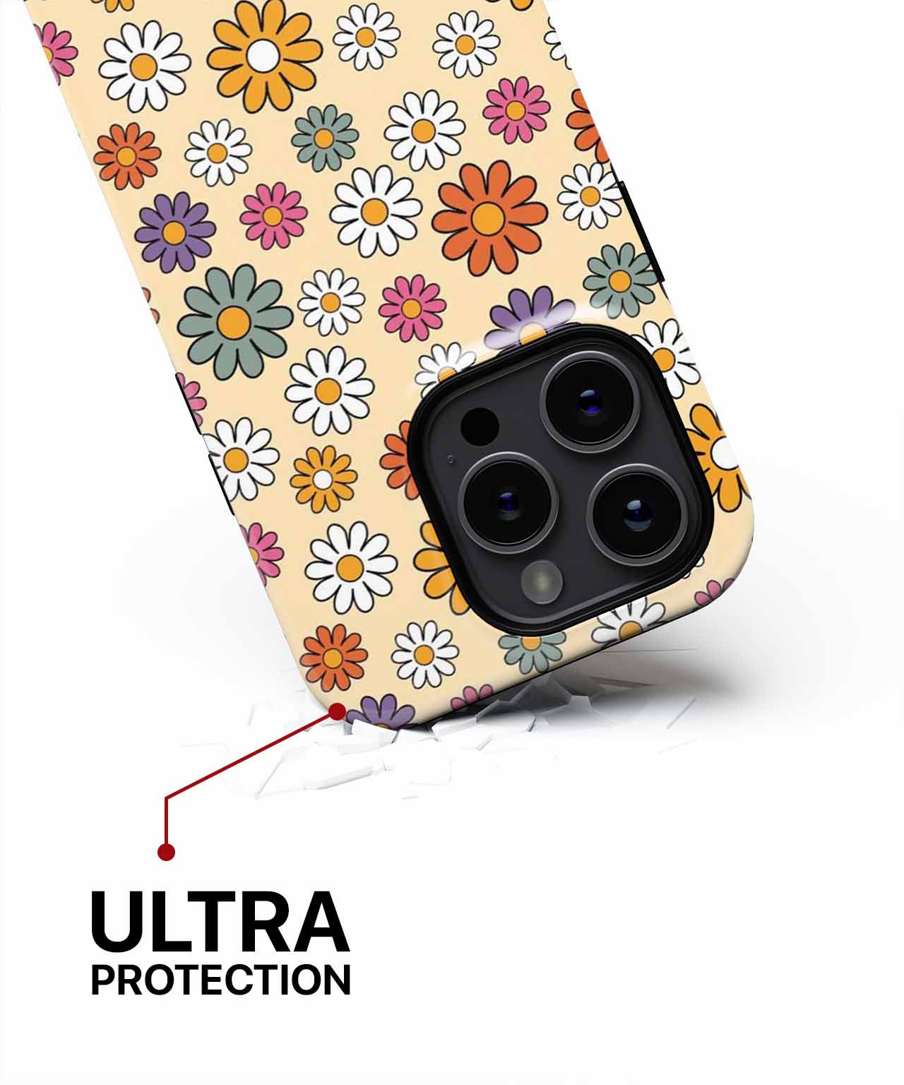 Cheerful Colorful Flower Power Pattern iPhone case Case Cazify - Delivery Canada