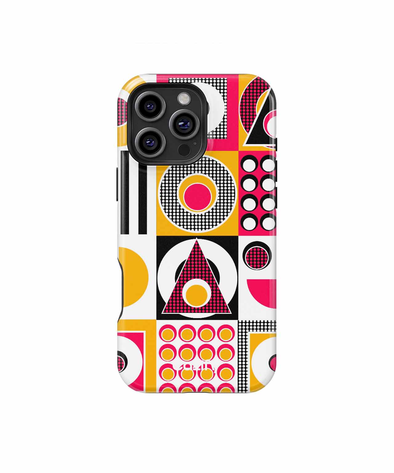 Cheerful Colorful Geometric Patterns iPhone case Case Cazify - Delivery Canada