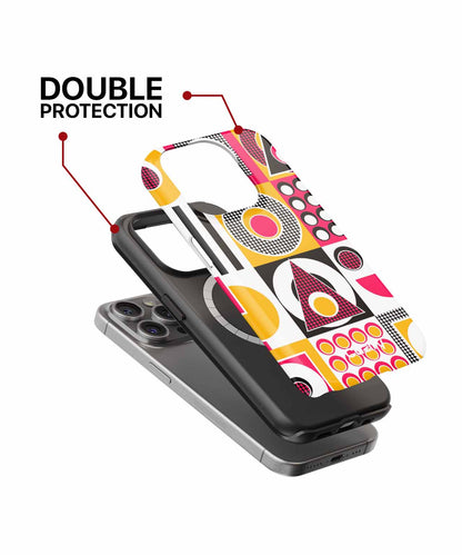 Cheerful Colorful Geometric Patterns iPhone case Case Cazify - Delivery Canada