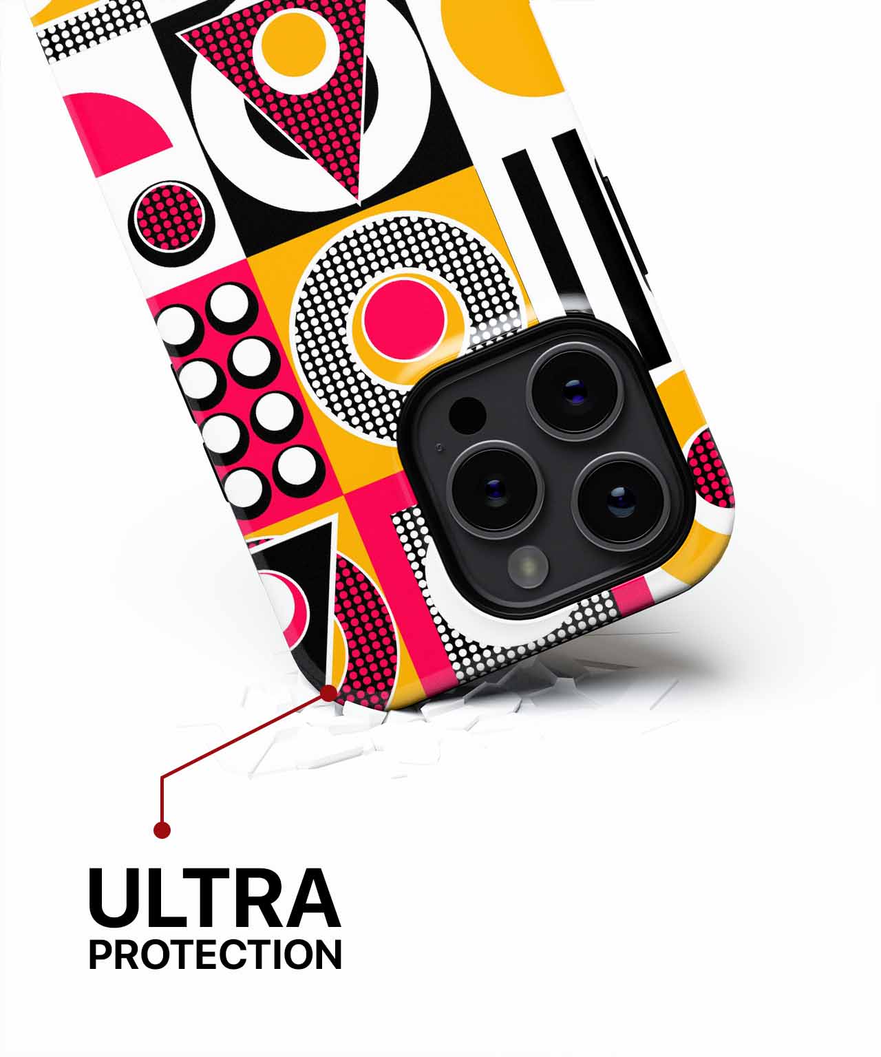 Cheerful Colorful Geometric Patterns iPhone case Case Cazify - Delivery Canada