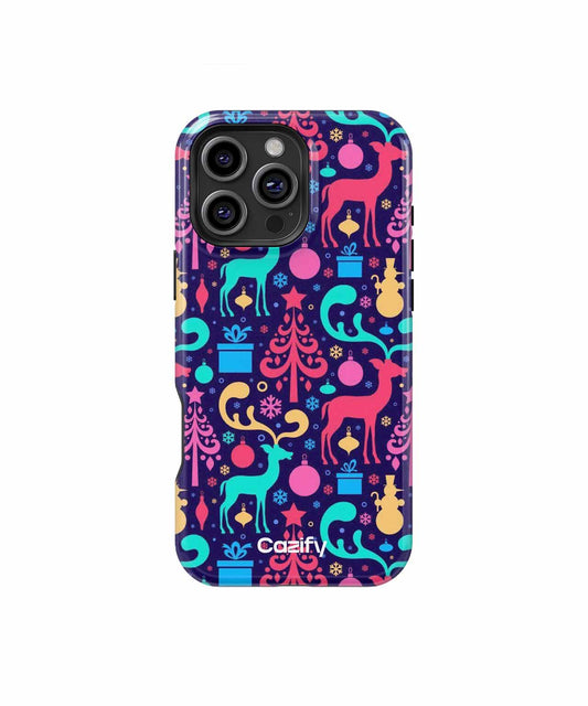 Cheerful Colorful Holiday Wonderland iPhone case Case Cazify - Delivery Canada