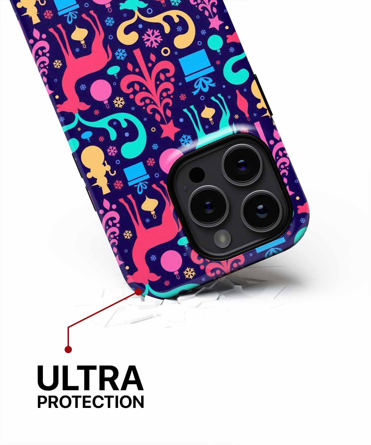 Cheerful Colorful Holiday Wonderland iPhone case Case Cazify - Delivery Canada
