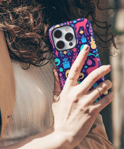 Cheerful Colorful Holiday Wonderland iPhone case Case Cazify - Delivery Canada