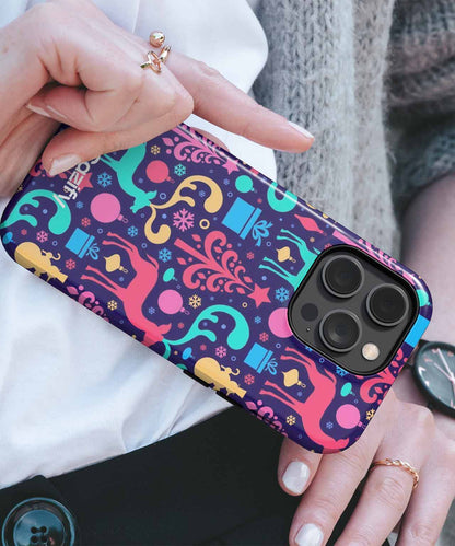 Cheerful Colorful Holiday Wonderland iPhone case Case Cazify - Delivery Canada