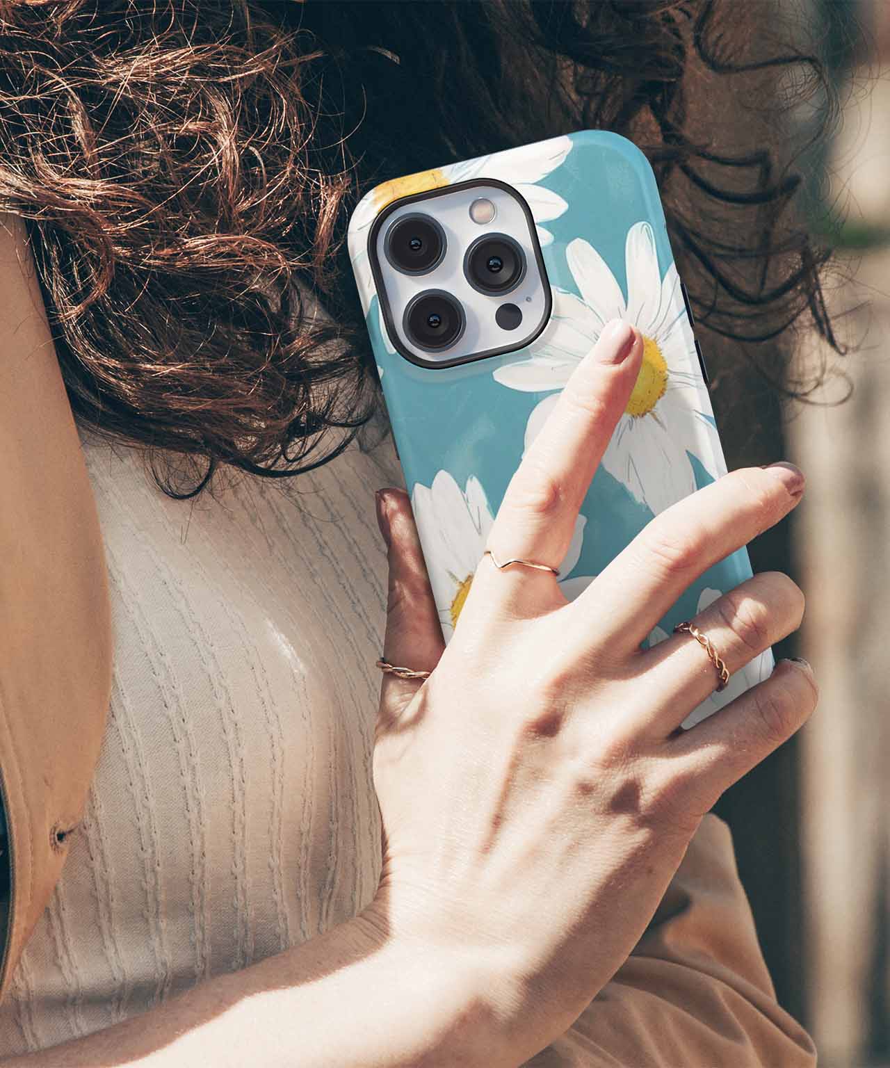 Cheerful Daisies Dance in Sunshine iPhone case Case Cazify - Delivery Canada