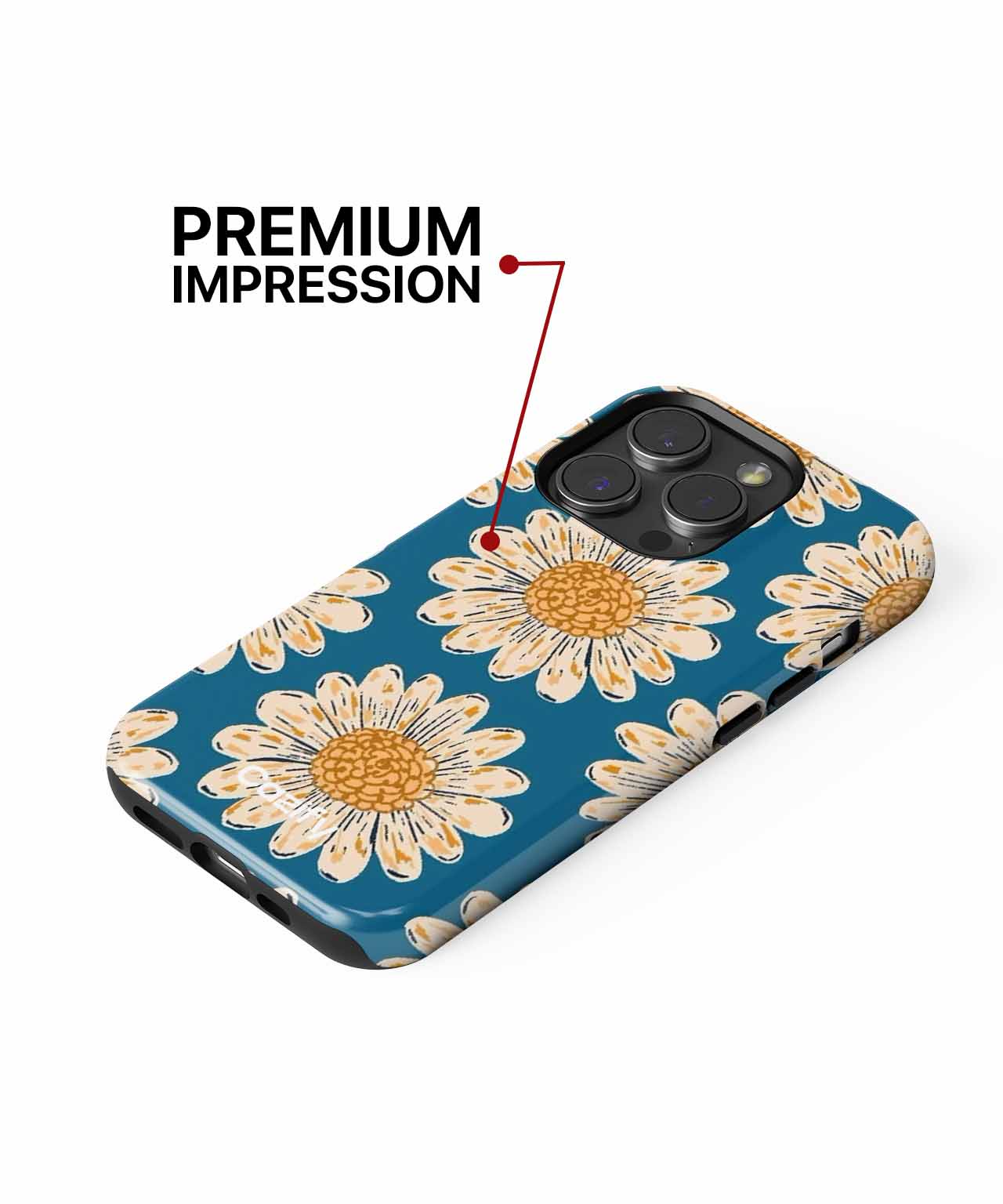 Cheerful Daisies Dance Under Blue Sky iPhone case Case Cazify - Delivery Canada