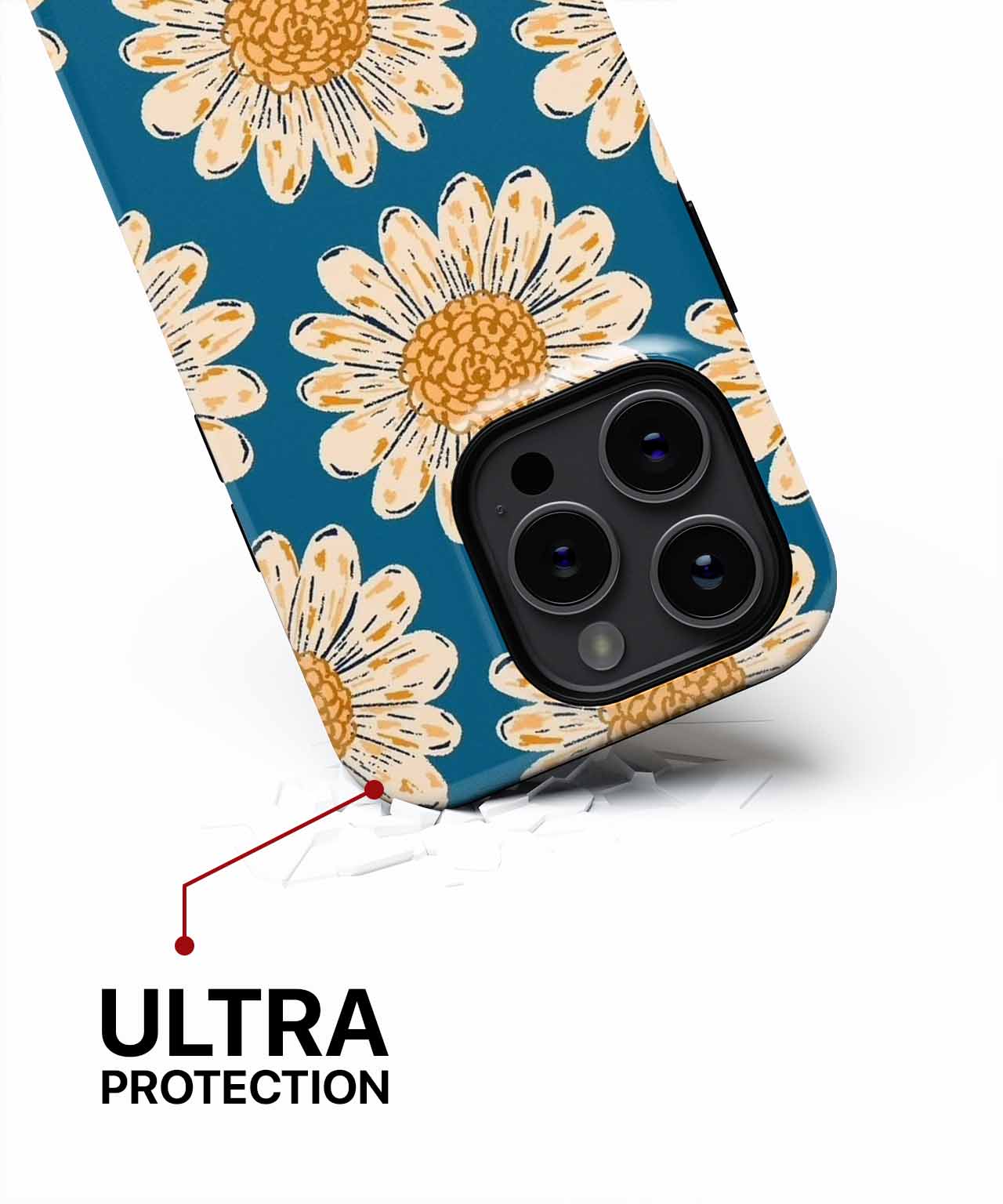 Cheerful Daisies Dance Under Blue Sky iPhone case Case Cazify - Delivery Canada