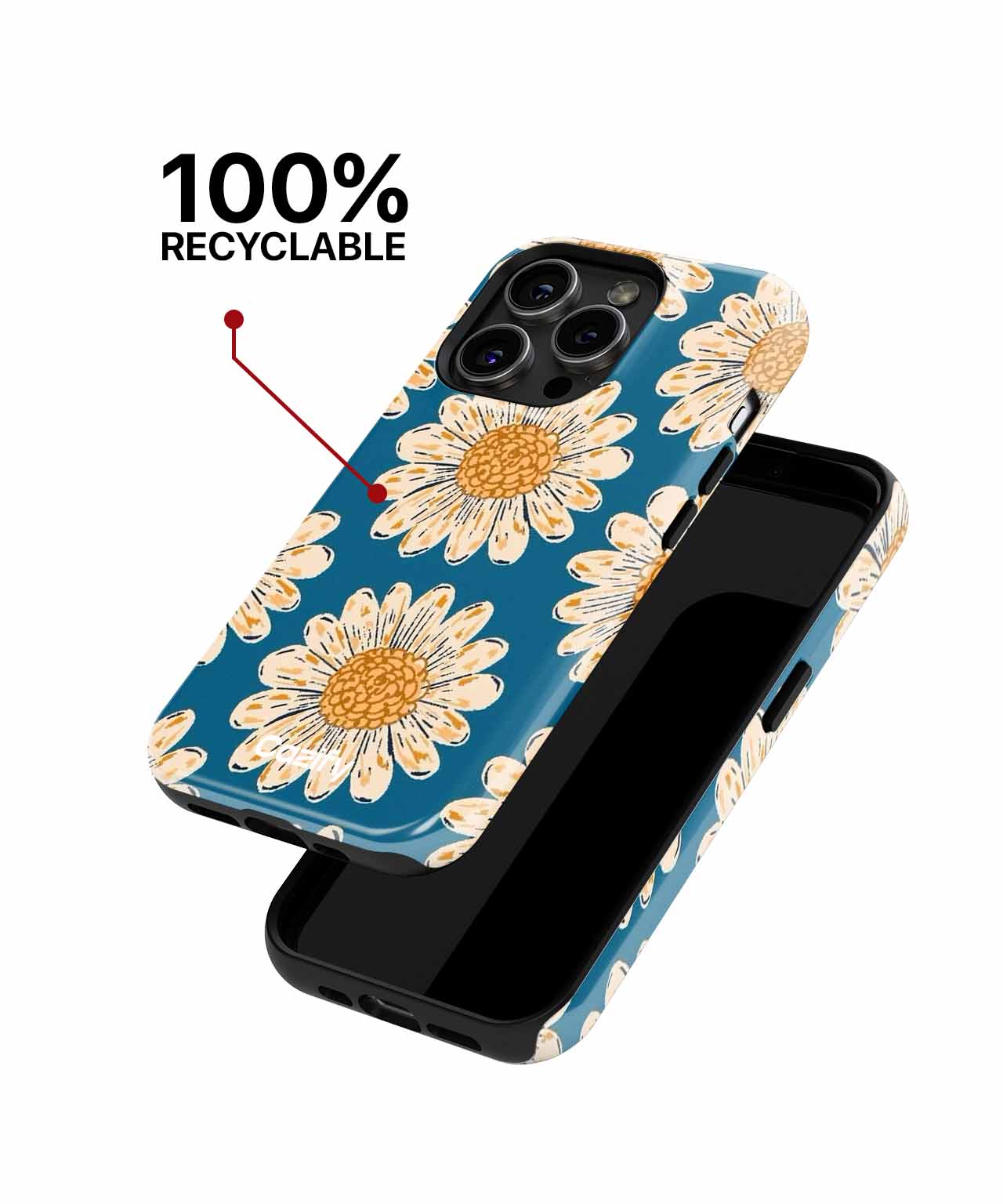 Cheerful Daisies Dance Under Blue Sky iPhone case Case Cazify - Delivery Canada
