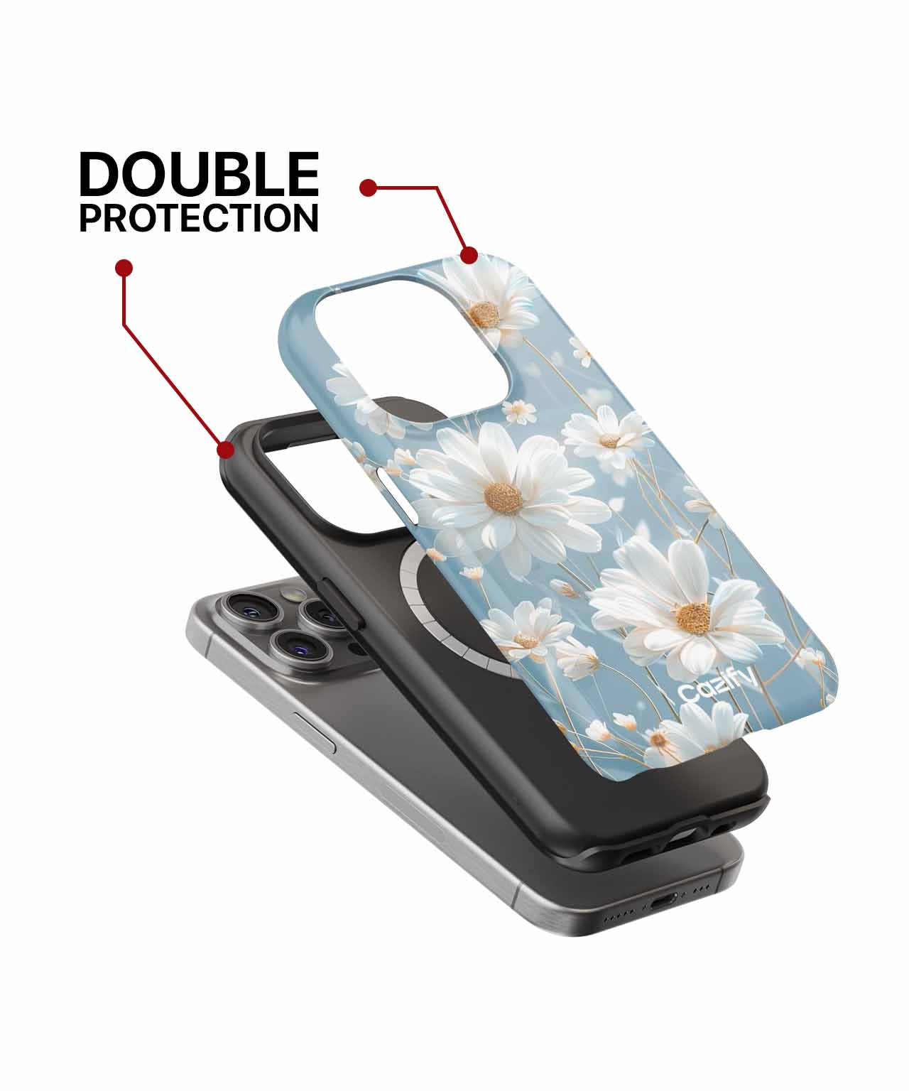 Cheerful Daisy Delight Blooming Relation iPhone case Case Cazify - Delivery Canada