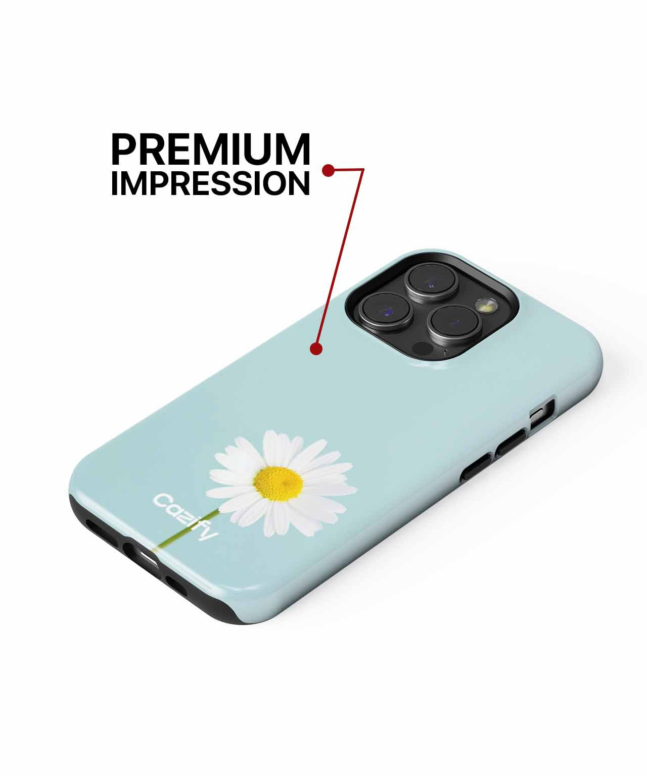 Cheerful Daisy Waving at You iPhone case Case Cazify - Delivery Canada