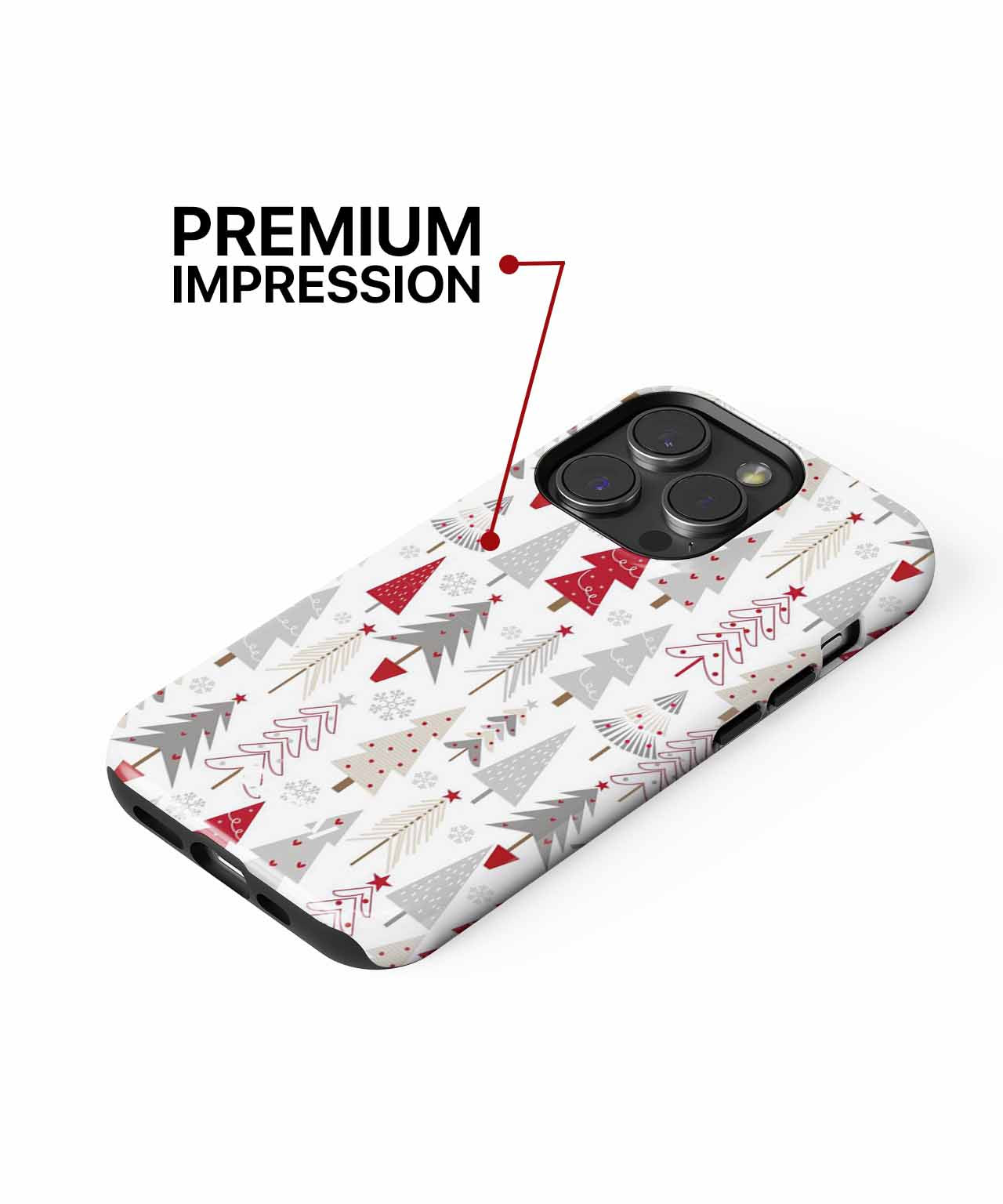 Cheerful Festive Forest of Trees iPhone case Case Cazify - Delivery Canada