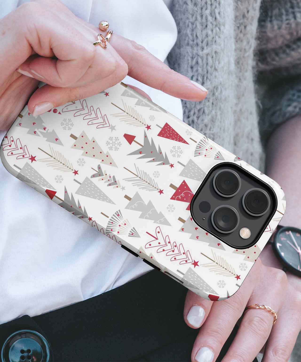 Cheerful Festive Forest of Trees iPhone case Case Cazify - Delivery Canada