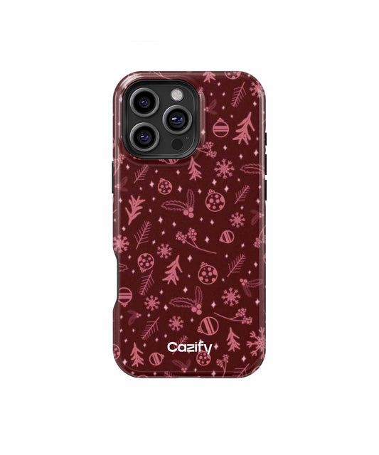 Cheerful Festive Winter Wonderland Patterns iPhone case Case Cazify - Delivery Canada