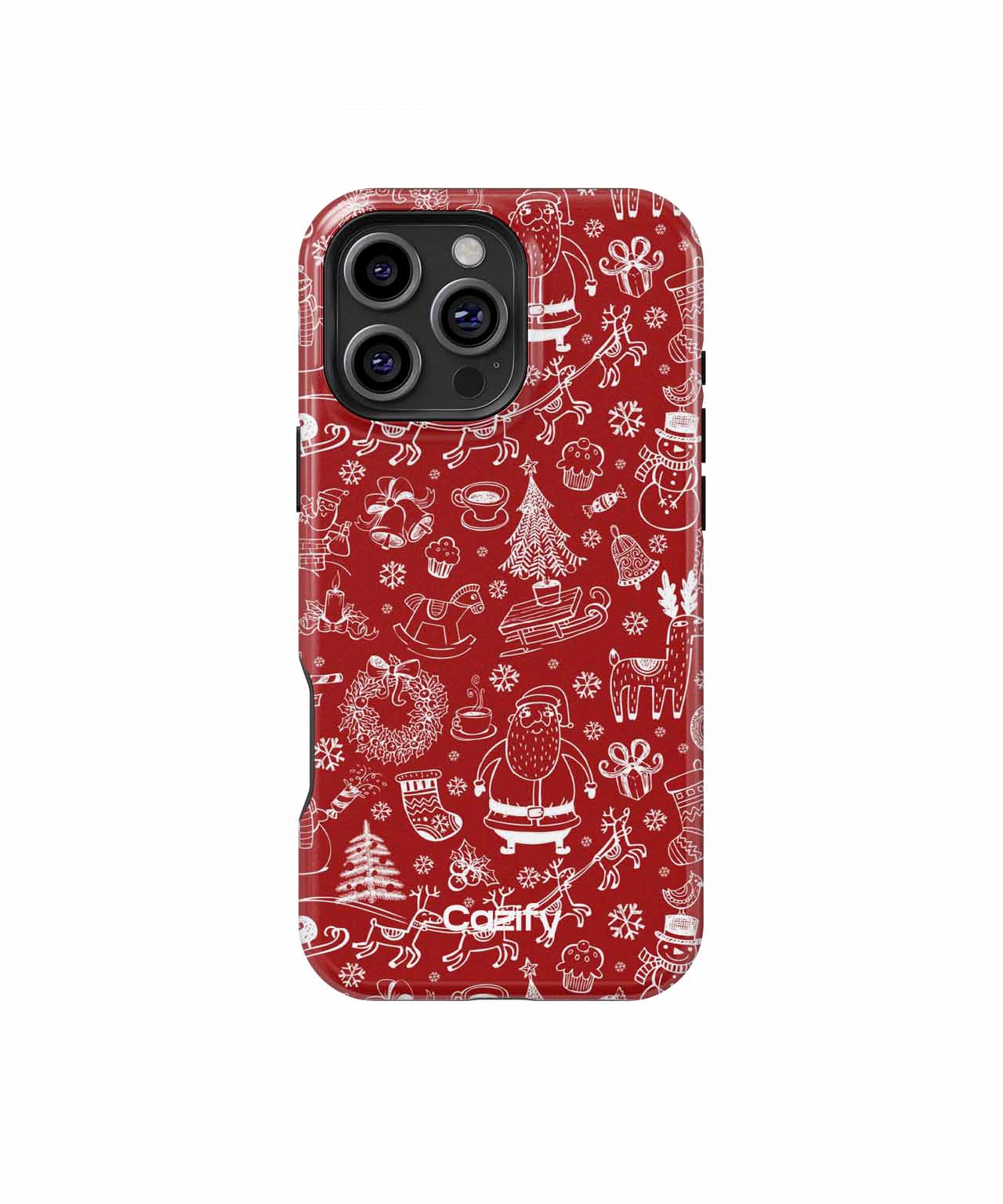 Cheerful Festive Wonderland with Santa iPhone case Case Cazify - Delivery Canada