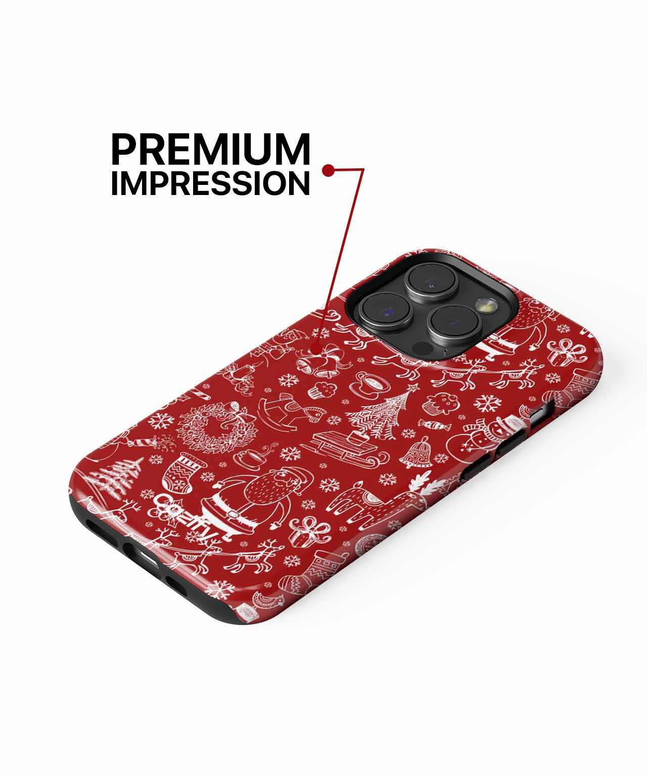 Cheerful Festive Wonderland with Santa iPhone case Case Cazify - Delivery Canada